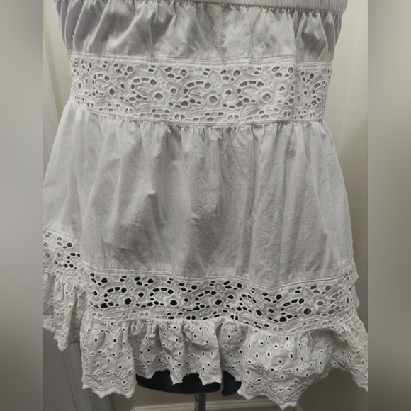 American Eagle Eyelet Lace Babydoll Halter Top - Picture 3 of 3